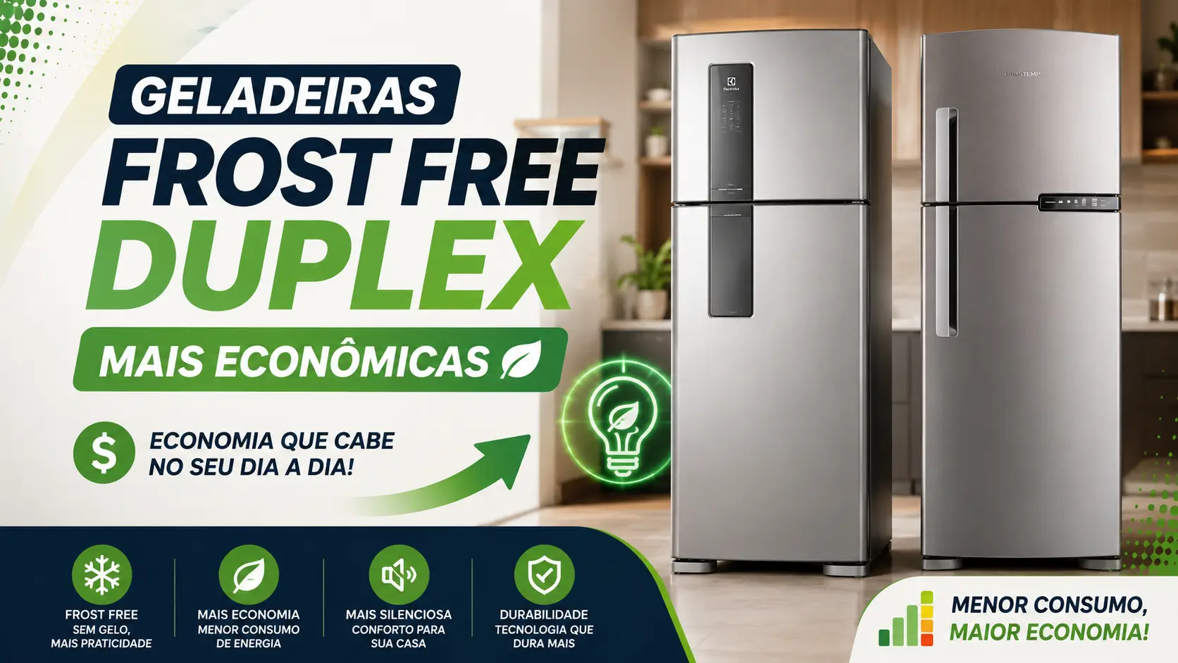 Geladeiras Frost Free Duplex Mais Econômicas