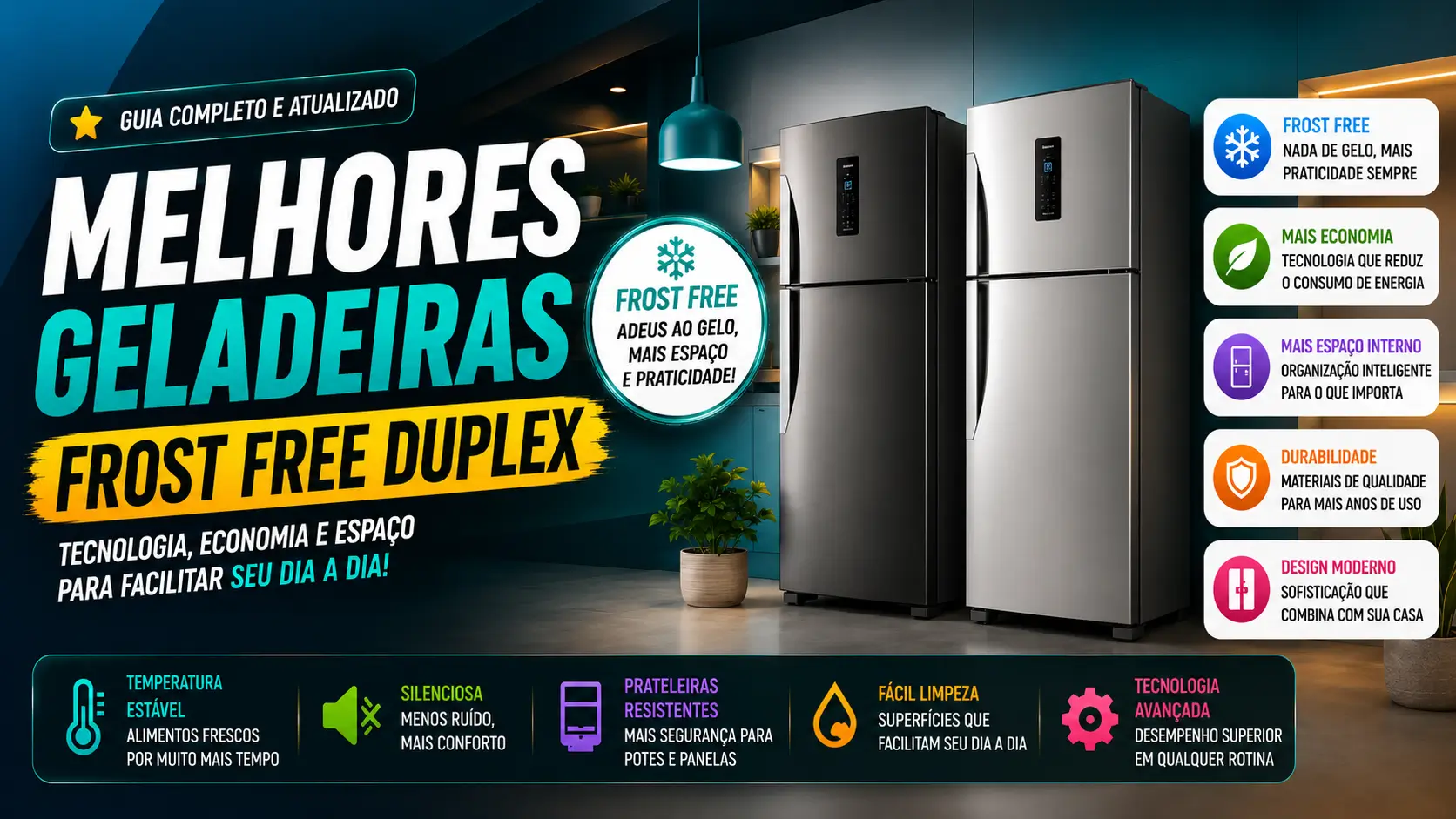 Melhores Geladeiras Frost Free Duplex