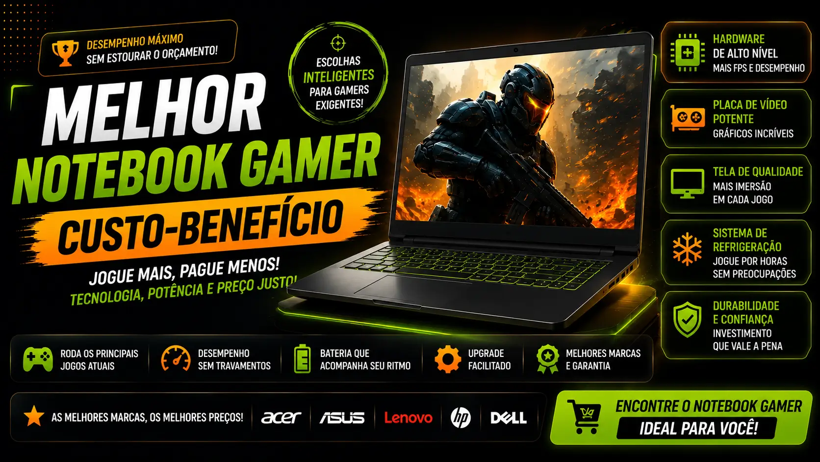 melhor notebook gamer