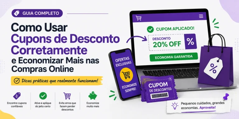 Como Usar Cupons de Desconto Corretament