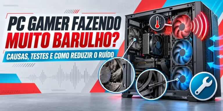 PC gamer fazendo muito barulho