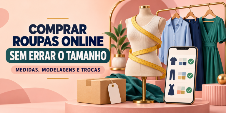 Como comprar roupas online sem errar o tamanho usando medidas e tabelas de modelagem