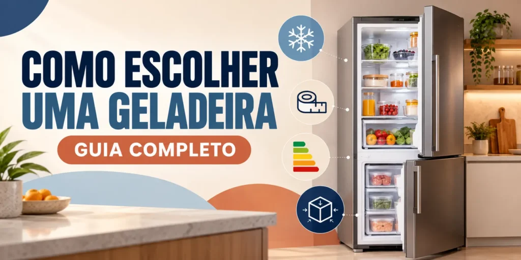 Como escolher uma geladeira considerando tamanho, capacidade e eficiência