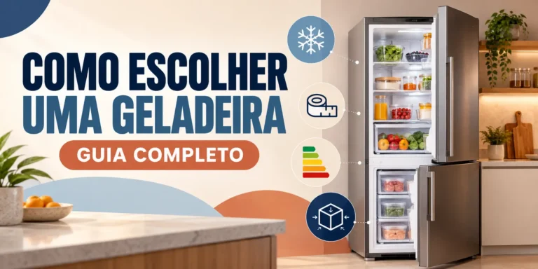 Como escolher uma geladeira considerando tamanho, capacidade e eficiência