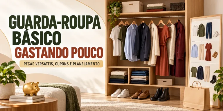 Como montar um guarda-roupa básico gastando pouco com peças versáteis e planejamento