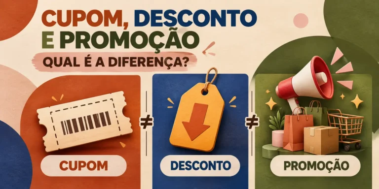 cupom, desconto e promoção