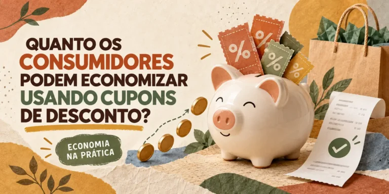economizar usando cupons de desconto