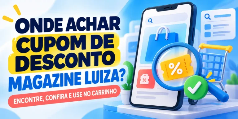 onde achar cupom de desconto Magazine Luiza