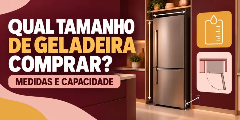 qual tamanho de geladeira comprar