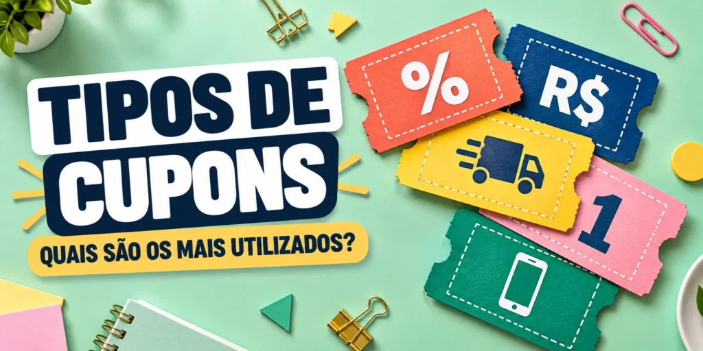 tipos de cupons de desconto